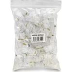 Hadron Hdx5062 Cat5 Konnektör Ez Rj45 Delikli 100Lü Paket Şeffaf