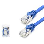 HADRON HDX5098 Cat7 Ethernet Patch Kablosu 10 Gbps 600 MHz 60 cm - Mavi