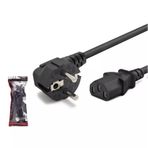 Hadron HDX5529 1 mm 500W 1.5 mt Siyah Güç Kablosu