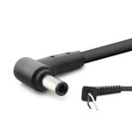 HADRON HDX5575 Laptop DC Jack Kablosu 6.0x3.7 mm L Tip 1.2 m - Siyah