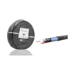 HADRON HDX5582-100 CCTV Kablo Mini Coax ECO CCA PE 2x0.50 mm Dış Mekan 100 m - Siyah