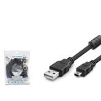 Hadron Hdx7520 Usb Mini V3/5Pin To Usb Kablo 5M Siyah