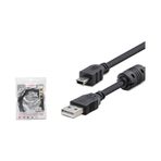 Hadron HDX7538 USB Mini V3 5-Pin to USB Kablo 1.5 Metre Siyah