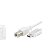 Hadron HDX7553 Type-C M USB-A M 2 mt Beyaz Yazıcı Kablosu