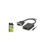 HADRON Hdx7794 Vga To Hdmi F Çevirici Audio 1080p Siyah