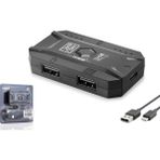 Hadron M1 Pro Mobil Oyun Klavye Mouse Dönüştürücü Adaptör Bluetooth 5.0 Type-C Siyah