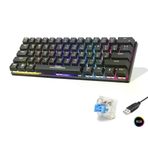 Hadron Mekanik Mini Klavye Blue Switch Rgb - Siyah G509B