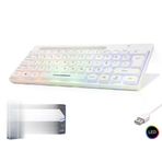 Hadron Mini Klavye Led - Beyaz HDX2608