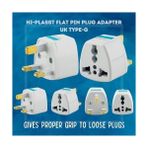 Hadron Uluslararası Seyahat Adaptörü 2’li Set, Tip C Avrupa, Tip G Ingiltere Adaptör Fişi, 150 Den Fazla Ülke Uyumu, Çoklu Uç Fiş Desteği, Hac, Umre, Abd, Ab, Ingiltere, Avustralya Priz Dönüştürücü - 0 - Siyah - Option-1