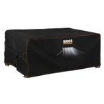 Haegs Bahçe Mobilyası Örtüsü, 230-150-90cm, Ağır Hizmet Oxford Kumaş, Su Geçirmez, Dış Mekan Veranda Masa Örtüsü, Havalandırmalı Masa ve Sandalye Koruma Kılıfı Siyah