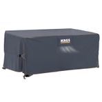Haegs Bahçe Mobilyası Örtüsü, 240-180-100cm, Ağır Hizmet Oxford Kumaş, Su Geçirmez, Dış Mekan Veranda Masa Örtüsü, Havalandırmalı Masa ve Sandalye Koruma Kılıfı Gri