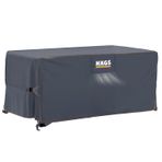 Haegs Bahçe Mobilyası Örtüsü, 250-210-90cm, Ağır Hizmet Oxford Kumaş, Su Geçirmez, Dış Mekan Veranda Masa Örtüsü, Havalandırmalı Masa ve Sandalye Koruma Kılıfı - Gri