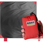 Haegs Cep Yer Örtüsü, Piknik Örtüsü Kamp Matı, Plaj Örtüsü Su Geçirmez Hızlı Kurur 150-150CM Kırmızı - 150x150cm