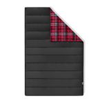 Haegs Flanel Kamp Battaniyesi, Seyahat Yorganı Dış Mekan Hafif Kompakt Outdoor Malzemeleri Kamp Çadır Karavan Battaniye 215-150 cm Siyah