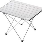 Haegs Full Alüminyum Katlanır Kamp Masası Kolay Taşınabilir Kompakt Outdoor Ultra Hafif Kamp Masası Medium Gümüş