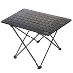 HAEGS Full Alüminyum Katlanır Kamp Masası, Piknik, Bbq, Balıkçılık, Avcılık, Plaj, Hiking Için Kolay Taşınabilir Kompakt Outdoor Ultra Hafif Kamp Masası Large - Siyah