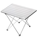 Haegs Full Alüminyum Katlanır Kamp Masası, Piknik, Bbq, Balıkçılık, Avcılık, Plaj, Hiking İçin Kolay Taşınabilir Kompakt Outdoor Ultra Hafif Kamp Masası Medium - Gümüş