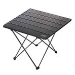 HAEGS Full Alüminyum Katlanır Kamp Masası, Piknik, Bbq, Balıkçılık, Avcılık, Plaj, Hiking Için Kolay Taşınabilir Kompakt Outdoor Ultra Hafif Kamp Masası Small - Siyah