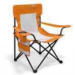 HAEGS Haegs Kamp Sandalyesi, Outdoor, Plaj Ve Piknik Için Katlanır Kamp Sandalyesi,g Taşıma Kapasiteli, Standart Boy - Turuncu