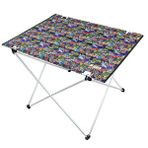 HAEGS Haegs Ultralight Katlanır Kamp Masası,kompakt Roll Up Outdoor Kamp Masası Large - Grafiti Toys Lacivert