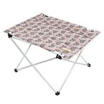 HAEGS Haegs Ultralight Katlanır Kamp Masası,kompakt Roll Up Outdoor Kamp Masası Medium - Unicorn Pembe