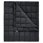 Haegs Kamp Battaniyesi - Dış Mekan Hafif Kompakt Seyahat Yorganı, Outdoor Kamp Malzemeleri, Kamp Yürüyüş Outdoor Şal, Battaniye 200-150 cm Siyah