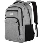 Haegs Laptop Sırt Çantası, Multi Cepli Bay ve Bayan Unisex Günlük Sırt Çantası Organizer Çanta Gri