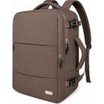 Haegs Laptop Sırt Çantası, Seyahat Çantası Hafif Küçük El Bavulu Valiz, Bayan Sırt Çantası Koyu Kahve - 30x 17x 45 cm