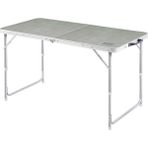 Haegs Portatif Kamp Masası, 3 Yükseklik Ayarlı Katlanır Alüminyum Piknik Masası 120X60 Kumaş Desenli - 120x60 cm