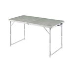 Haegs Portatif Kamp Masası, 3 Yükseklik Ayarlı, Katlanır Piknik Masası, Kolay Taşınabilir Alüminyum Masa - 120x60 - Kumaş Desenli