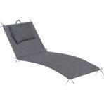 Haegs Şezlong Minderi, Havuz Plaj Outdoor Katlanır Kamp Matı, Çadır Yatağı, 22 Dens 180X55X4 cm - Gri