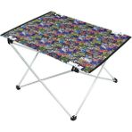 Haegs Ultralight Katlanır Kamp Masası, Piknik, Balıkçılık, Motor Için Kompakt Orta - Grafiti Toys - Orta Boy - Lacivert