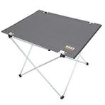 Haegs Ultralight Katlanır Kamp Masası, Piknik, Bbq, Balıkçılık, Avcılık, Plaj, Hiking İçin Taşınabilir Kompakt Roll Up Outdoor Kamp Masası Large - Gri