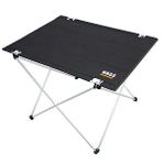 Haegs Ultralight Katlanır Kamp Masası, Piknik, Bbq, Balıkçılık, Avcılık, Plaj, Hiking İçin Taşınabilir Kompakt Roll Up Outdoor Kamp Masası Large - Siyah
