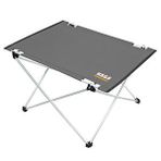 Haegs Ultralight Katlanır Kamp Masası, Piknik, Bbq, Balıkçılık, Avcılık, Plaj, Hiking İçin Taşınabilir Kompakt Roll Up Outdoor Kamp Masası Medium - Gri