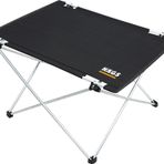 Haegs Ultralight Katlanır Kamp Masası Taşınabilir Kompakt Roll Up Outdoor Kamp Masası Medium Siyah
