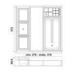 Hafele 288/378 mm Antrasit Cosy Çekmece Organizeri