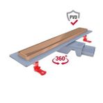 Hafele 400 mm Parlak Rose Flowline Duş Kanalı