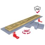 Hafele Collect 50 400 mm Parlak Altın Duş Kanalı