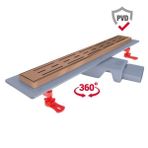 Hafele Collect 50 400 mm Parlak Rose Duş Kanalı
