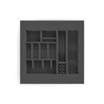 Hafele Dress Line 439x434 mm Antrasit Çekmece İçi Aksesuarlık