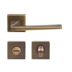 Hafele Flood WC Antik Bronz Renk Kapı Kolu Seti