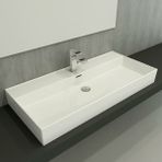 Hafele Freya 100 1004x465 mm Parlak Beyaz Banyo Lavabosu