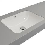 Hafele Lorna 550x410 mm Parlak Beyaz Banyo Lavabosu