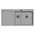 Hafele Novara Plus02 1000x510 mm Fırçalı Sağ Eviye