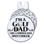 Hafhue Normal Bir Baba Gibi Golf Babayım Manyetik Şapka Klipsi ile Golf Topu İşaretleyici, Komik Golf Aksesuarları ve Erkekler için Golf Hediyeleri, Baba Büyükbaba, Golf Taraftarı Golfçü Golf Severler