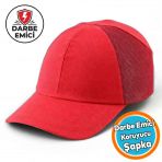 Hafif İş Güvenlik Darbe Koruyucu Koruma Baş Şapkası Bareti Kırmızı Unisex Beyzbol Tarzı Kask Şapka