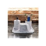 Hafif Mermer Esintili Beton Banyo Aksesuar Seti (4 Parça)