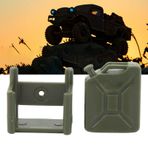 Hafif Simüle RC Yakıt Tankı, EKSENEL SCX24 1/18 1/24 RC Araba Aksesuarları Için Dekoratif Mini Yakıt Tankları (Koyu yeşil)