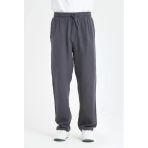 Hafif ve Rahat Müslin Baggy Erkek Pantolon - Füme